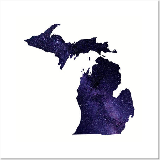 Michigan Galaxy (purple) Wall Art by UnderwaterSky
